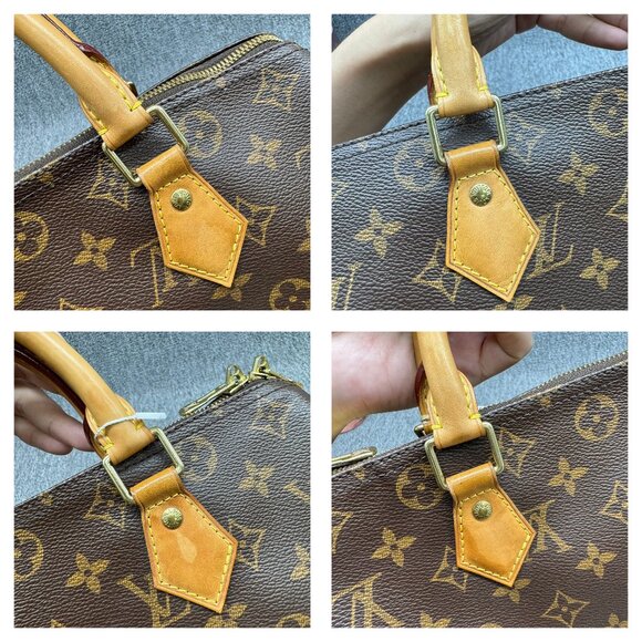 Louis Vuitton Speedy 30 Brown Monogram Canvas Tote 799-082225 - Picture 9 of 16